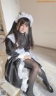 Coser @ 桜 井 宁宁 Vol.030: 双 马尾 黑丝 女仆 (62 photos)